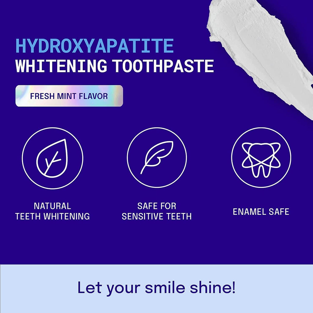 Active Wow 24k White Hydroxyapatite Whitening Toothpaste - Fresh Mint - PhishStones Products