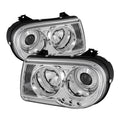 SPYDER Chrysler 300C 05-10 Projector Headlights CCFL Halo LED Chrm - Low 9006 PRO-YD-C300C-CCFL-C 5009128