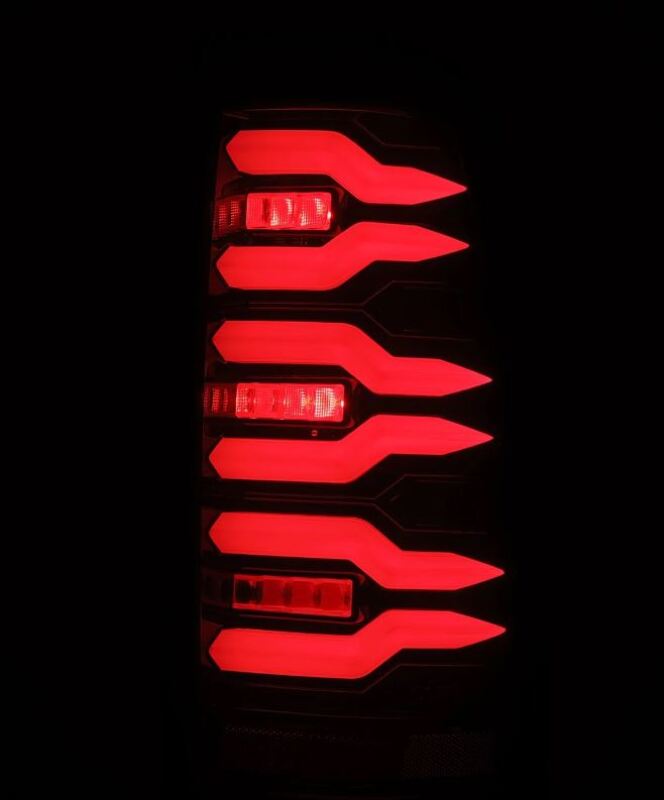 AlphaRex 99-06 Chevrolet Silverado/99-06 GMC Sierra LUXX-Series LED Tail Lights - Black/Red 620007 *Discontinued