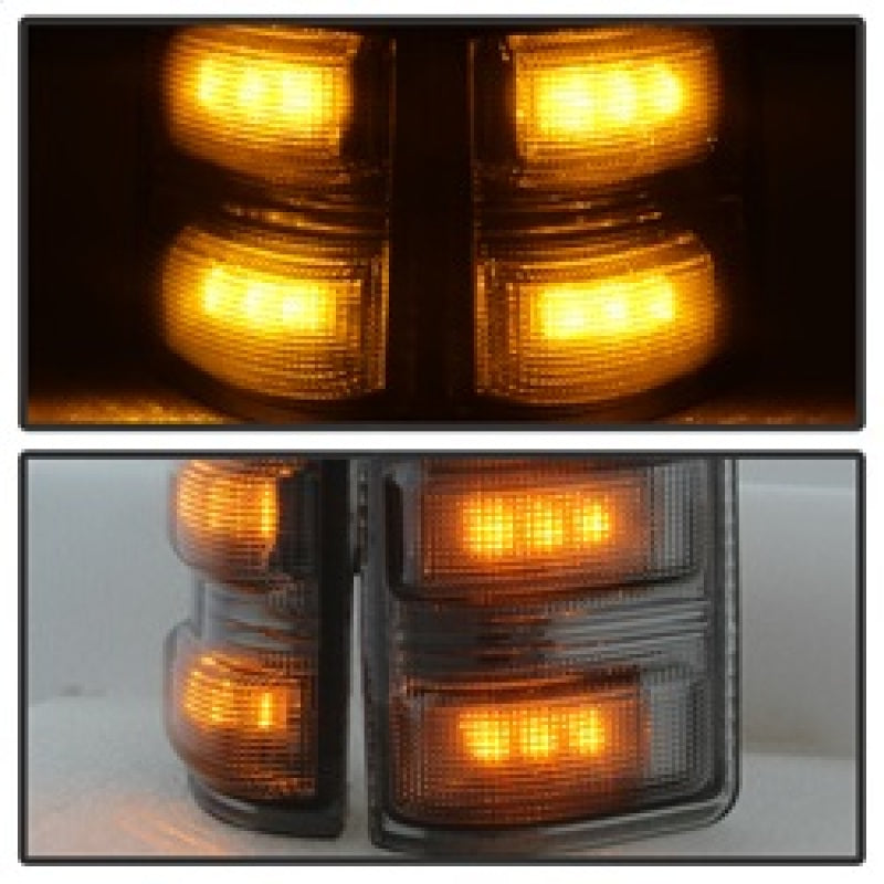 SPYDER xTune Ford Superduty 08-14 F250-F550 Amber LED Mirror Signal Lens - Smoke ACC-LED-FDSD08-MR-SM 9924743