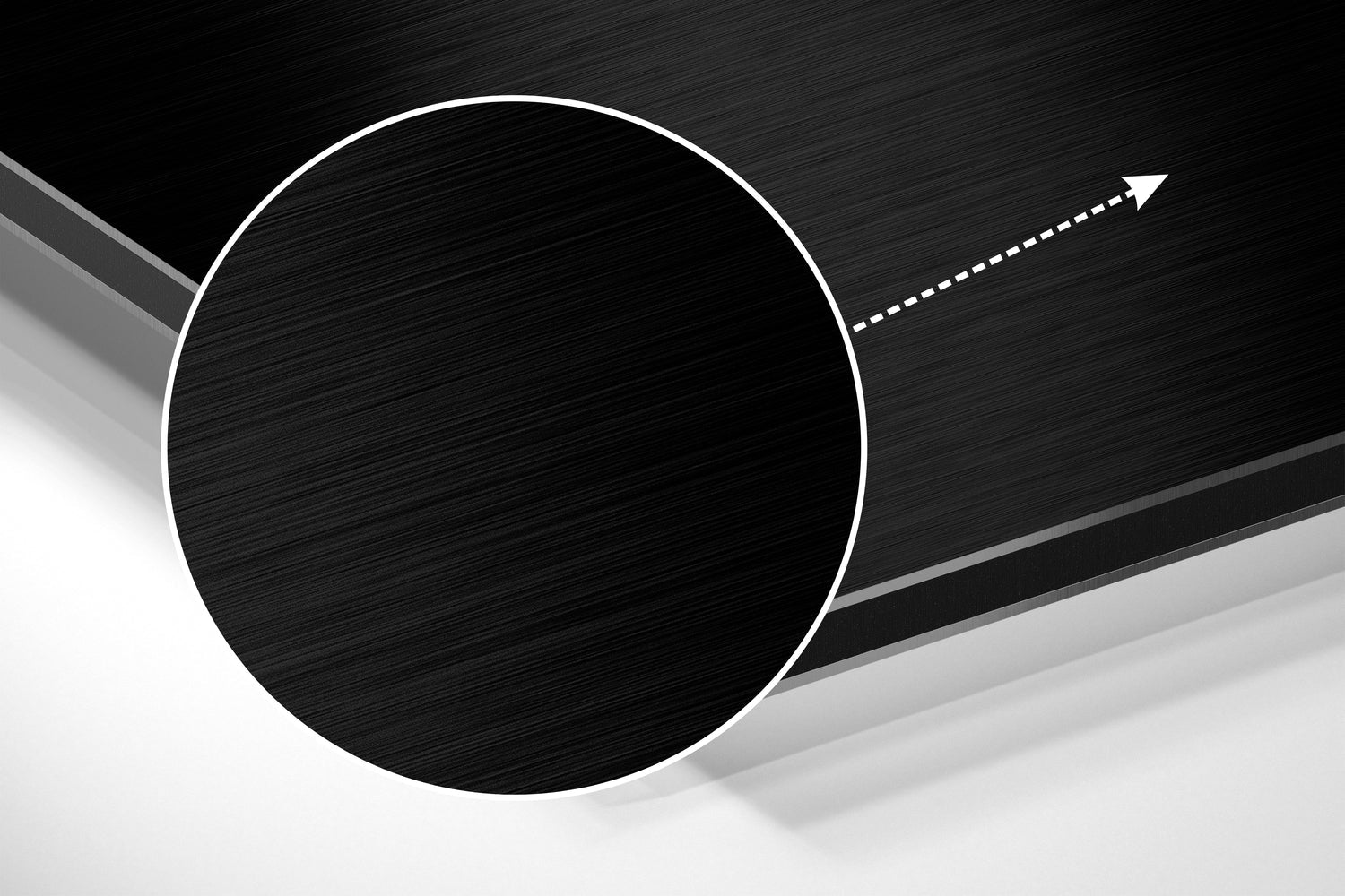 Black Minimalist Quote Keep It Simple Brushed Aluminum Dibond Wall Art