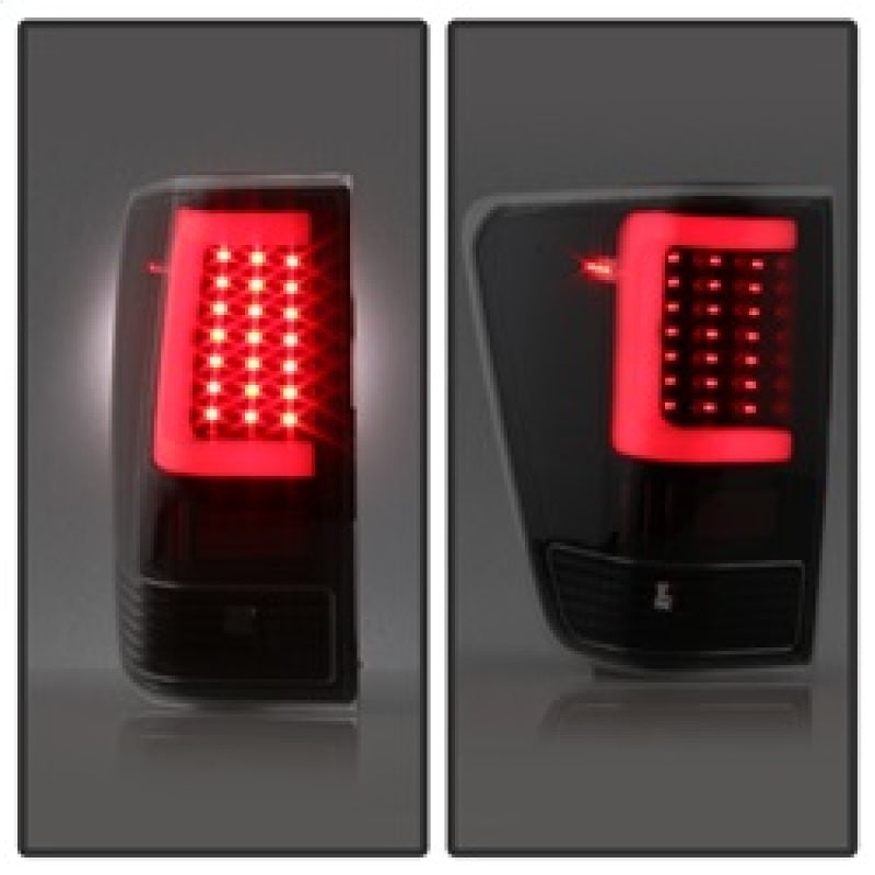 SPYDER xTune 04-15 Nissan Titan Light Bar LED Tail Lights - Black (ALT-ON-NTI04-LBLED-BK) 9038532