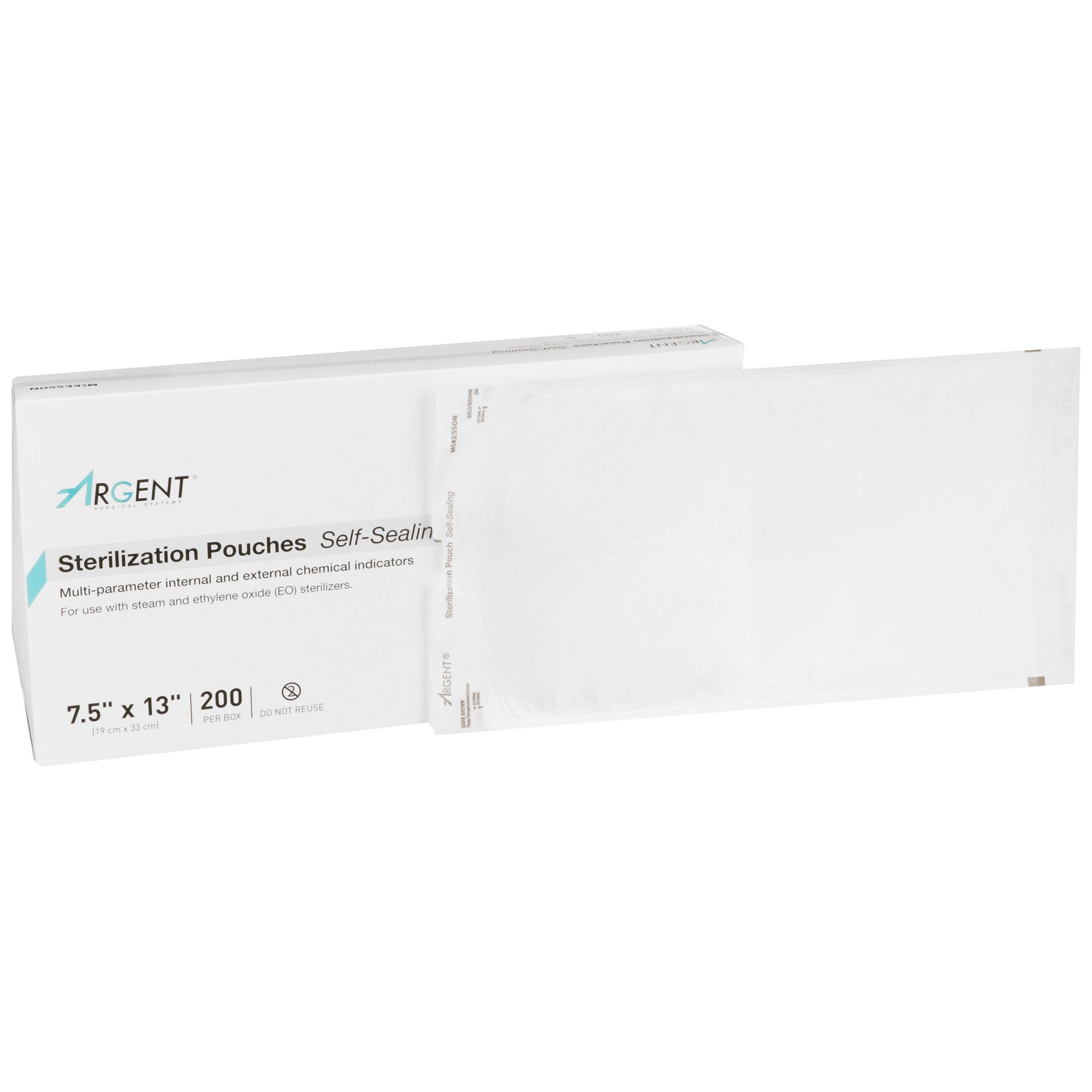McKesson Argent® Sure-Check® Sterilization Pouch, 7½ x 13 Inch 73-SSP383