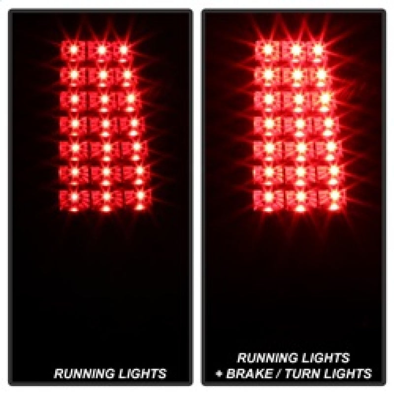 SPYDER xTune 03-06 Chevrolet Silverado 1500 LED Tail Lights - Black (ALT-JH-CSIL03-LED-BK) 9037634