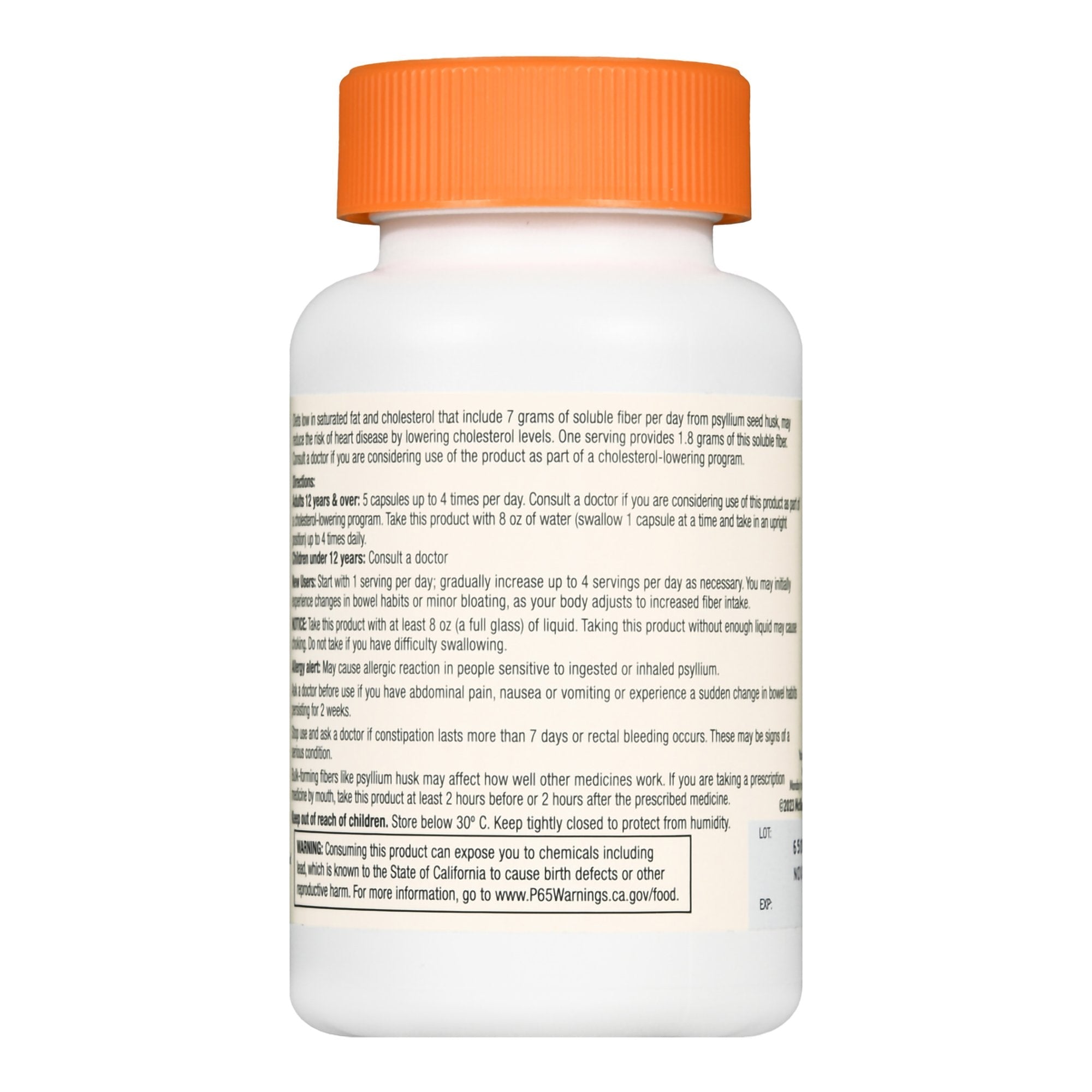 Foster & Thrive™ Fiber Supplement Psyllium Husk Capsules 01093995614
