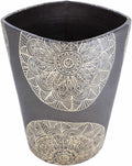 Hearst Terracotta Geometric Black Planter - Clearance