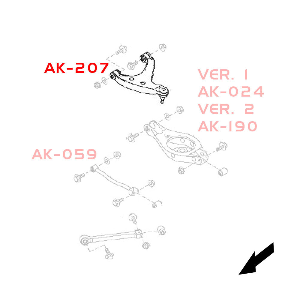 Godspeed Infiniti G37 Coupe (V36) 2008-13 Adjustable Rear Upper Camber Arms With Spherical Bearings (GEN 2)
