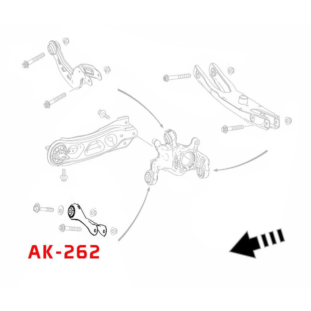 Godspeed Infiniti QX30 (H15) 2016-19 Adjustable Rear Arms With Spherical Bearings