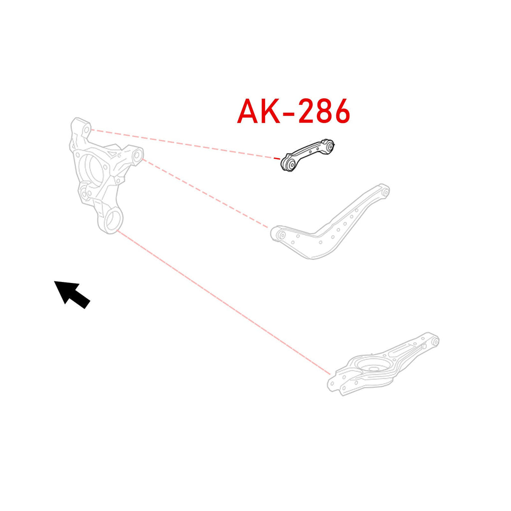 Godspeed Buick Regal Sportback FWD 2018-20 Adjustable Rear Lateral Links With Spherical Bearings