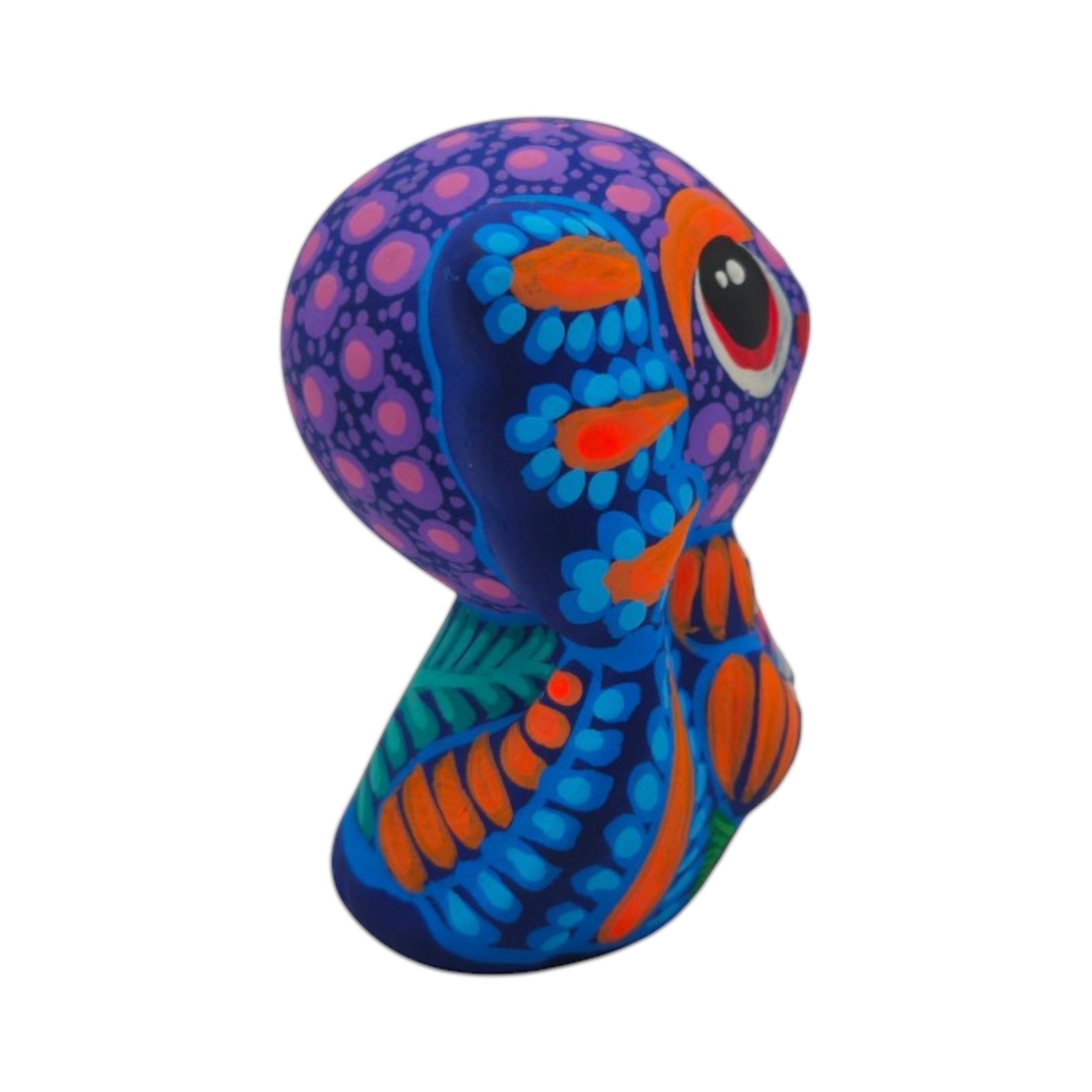 Alebrije Axolotl Figurine | Hand-Painted Mexican Folk Art