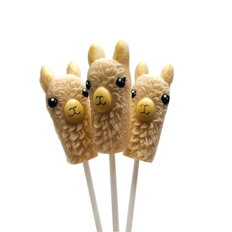 Alpaca Watching Lollipops