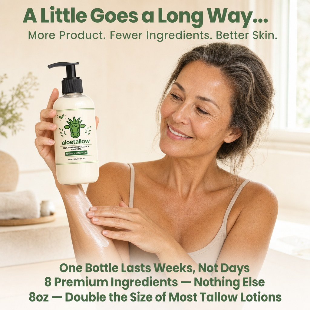 Tallow + Aloe Face & Body Lotion | 8 Clean Ingredients