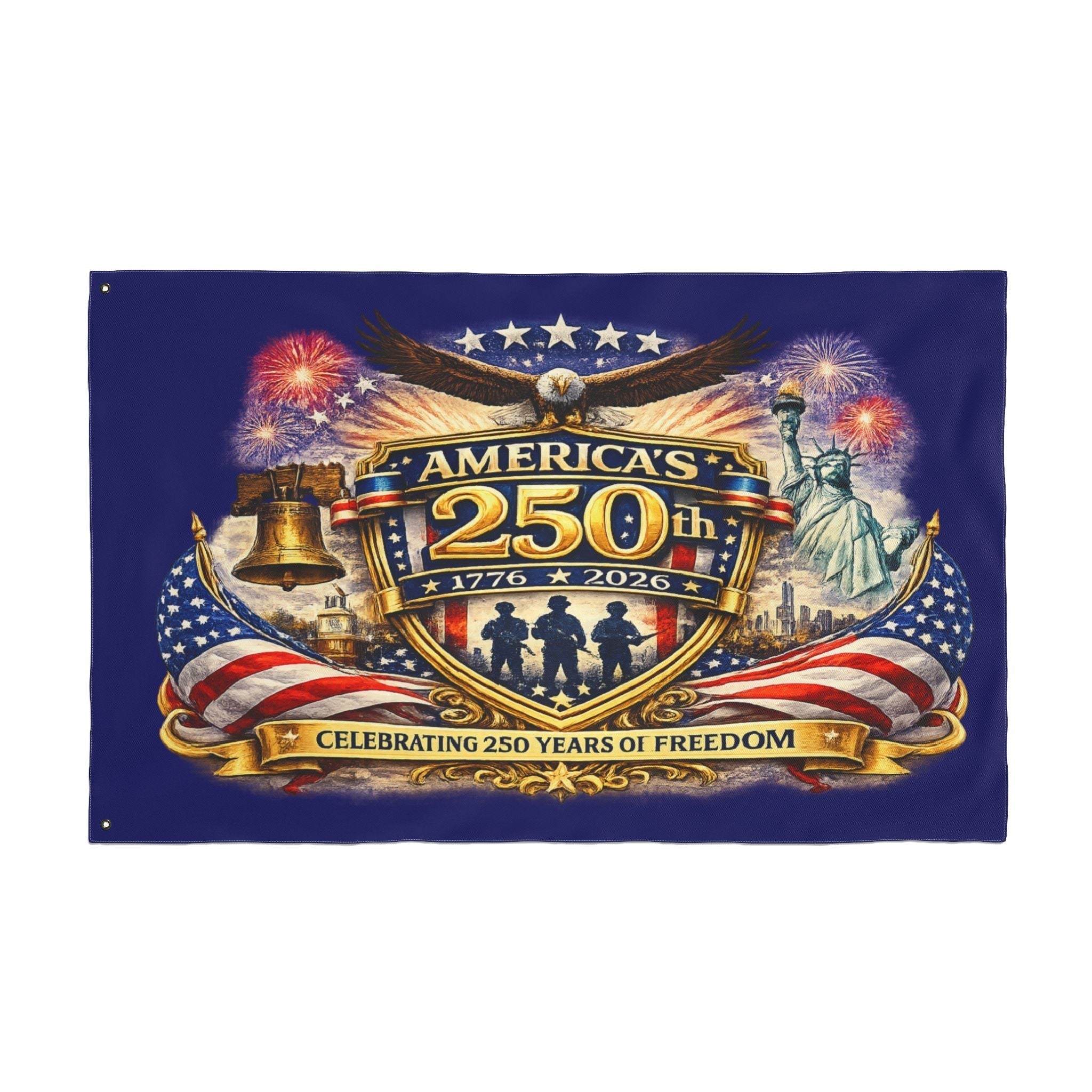 America's 250th Anniversary Double - Sided Flag — Celebrating 1776–2026 - PhishStones Products