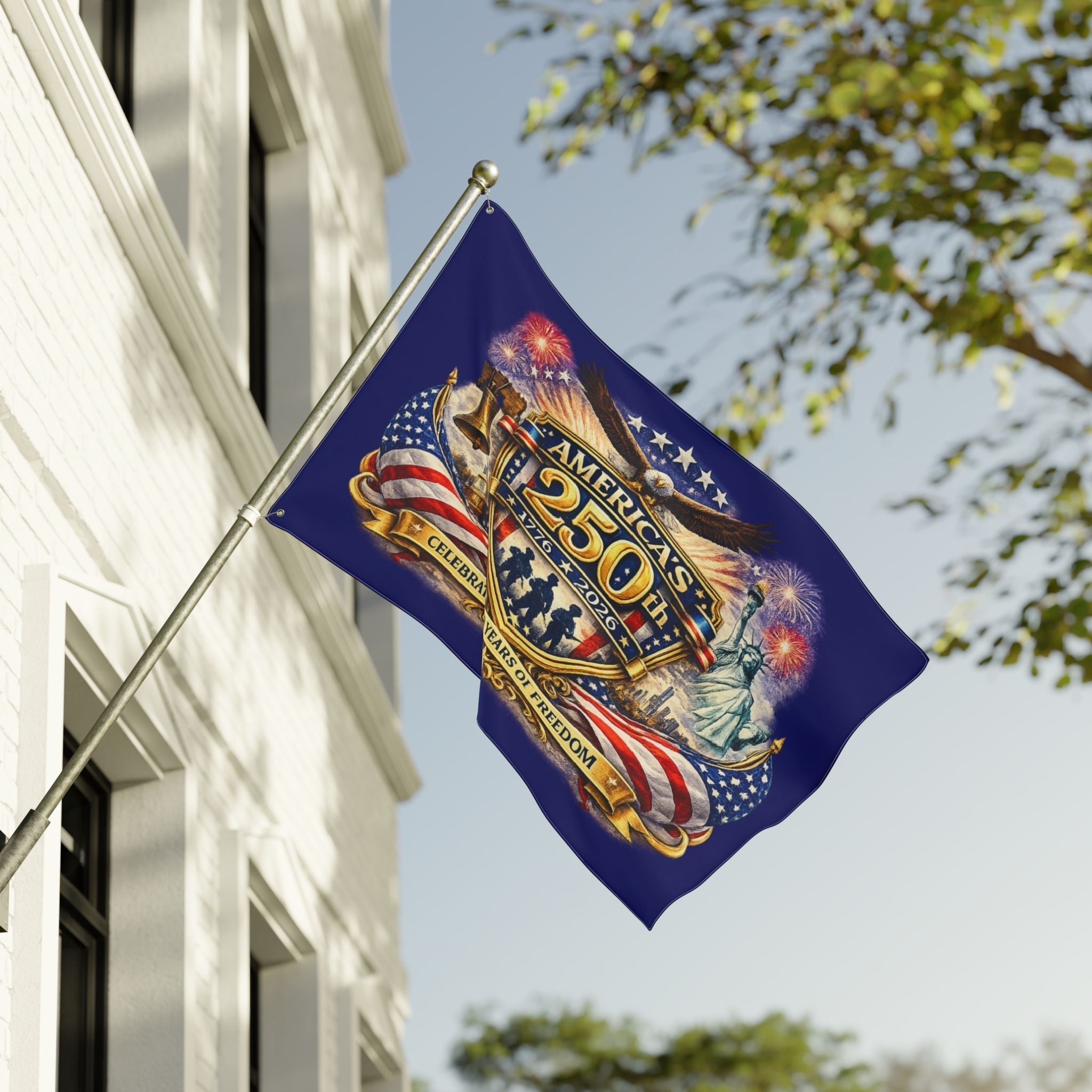 America's 250th Anniversary Double - Sided Flag — Celebrating 1776–2026 - PhishStones Products