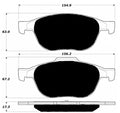 Porterfield Brake Pads for 2014 FORD ESCAPE 1.6L 4WD