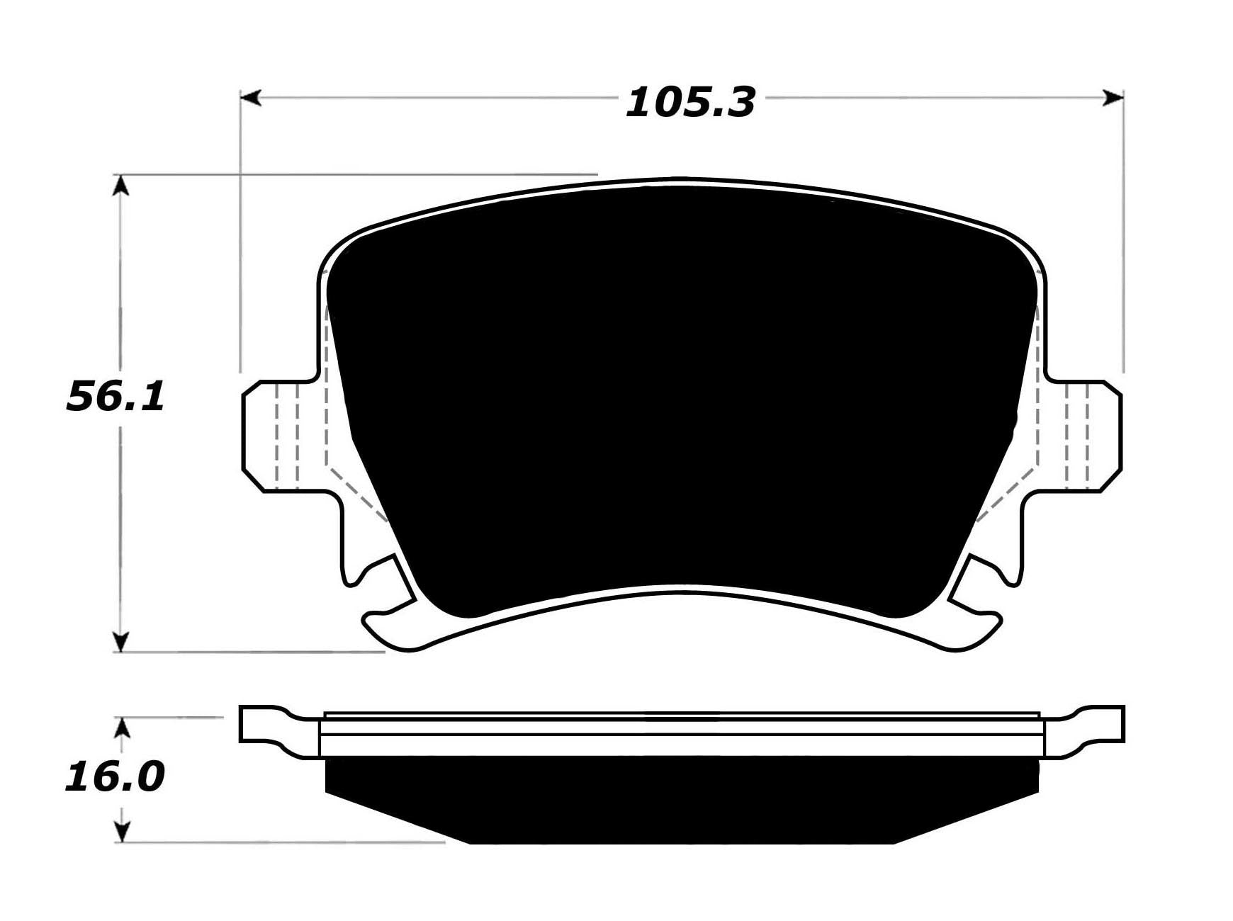 Porterfield Brake Pads for 2015 AUDI TT Quattro- TTRS