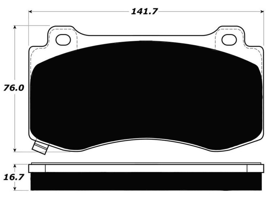 Porterfield Brake Pads for 2015 DODGE CHARGER SRT-8