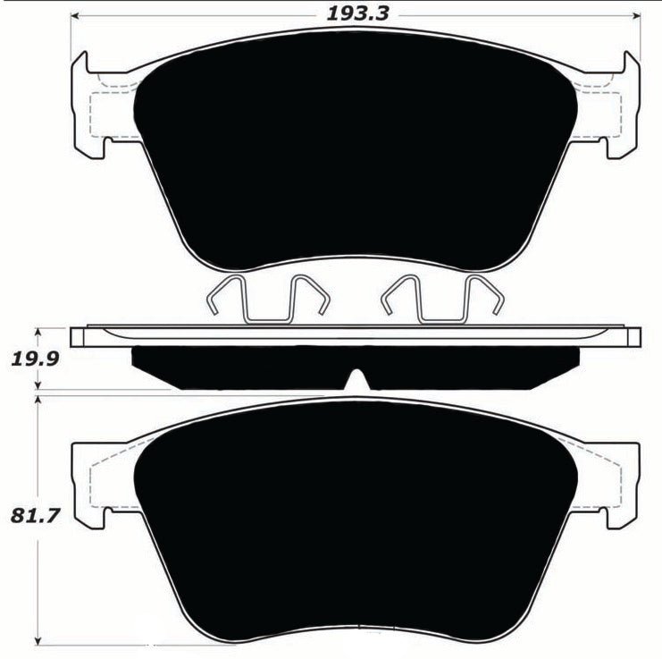 Porterfield Brake Pads for 2016 BENTLEY FLYING SPUR