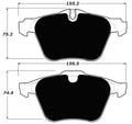 Porterfield Brake Pads for 2015 VOLVO S80 AWD V8 336mm Front DISC