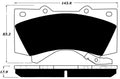 Porterfield Brake Pads for 2015 LEXUS LX 570