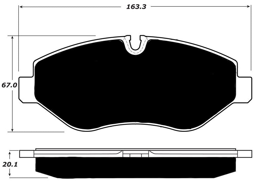 Porterfield Brake Pads for 2015 FREIGHTLINER SPRINTER 2500