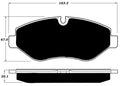 Porterfield Brake Pads for 2014 FREIGHTLINER SPRINTER 2500