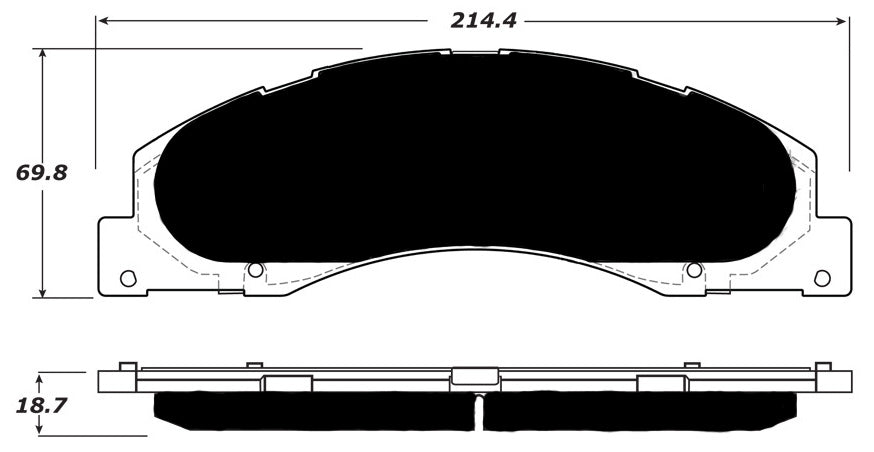 Porterfield Brake Pads for 2015 FORD E250, E350