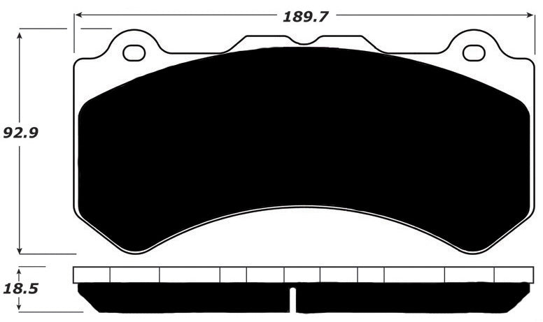 Porterfield Brake Pads for 2015 NISSAN GTR