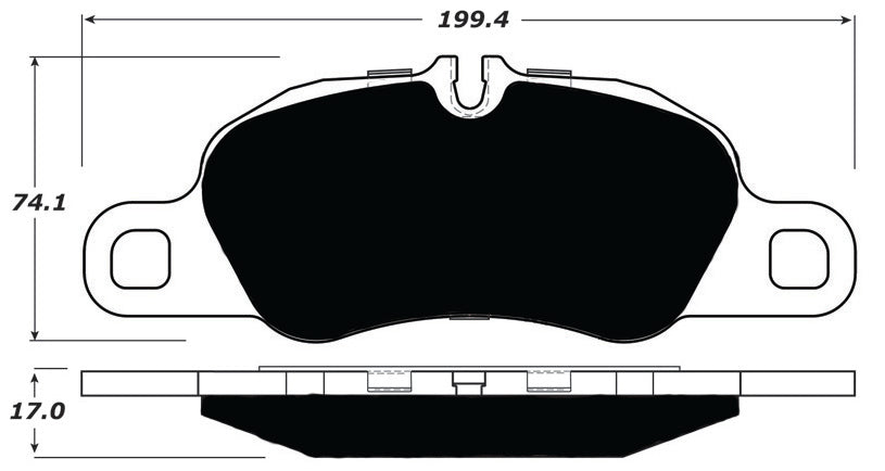Porterfield Brake Pads for 2014 PORSCHE 911 Carrera w/ Iron Discs