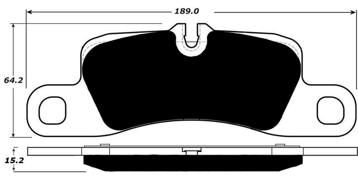 Porterfield Brake Pads for 2014 PORSCHE CAYENNE Ceramic Discs