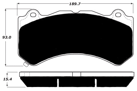 Porterfield Brake Pads for 2017 CHEVROLET CAMARO (Brembo 6 Piston)