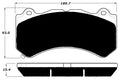 Porterfield Brake Pads for 2017 CHEVROLET Camaro SS Brembo 6 Piston