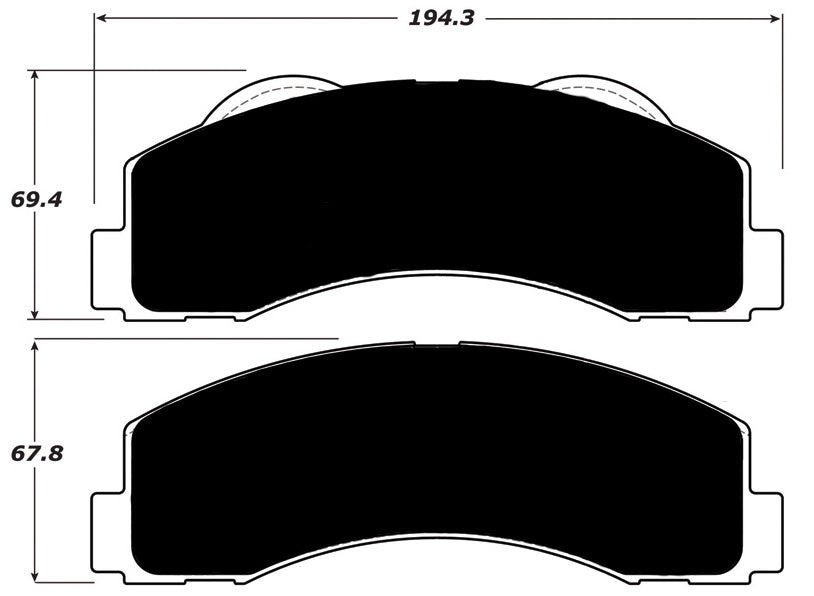 Porterfield Brake Pads for 2014 FORD F150 2WD