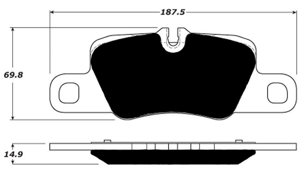 Porterfield Brake Pads for 2016 PORSCHE PANAMERA GTS- TURBO