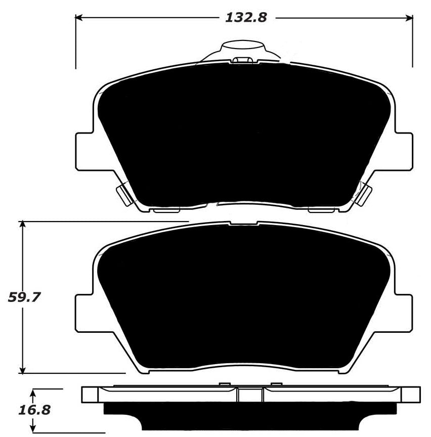 Porterfield Brake Pads for 2014 HYUNDAI SANTA FE 4 Cyl R/Disc