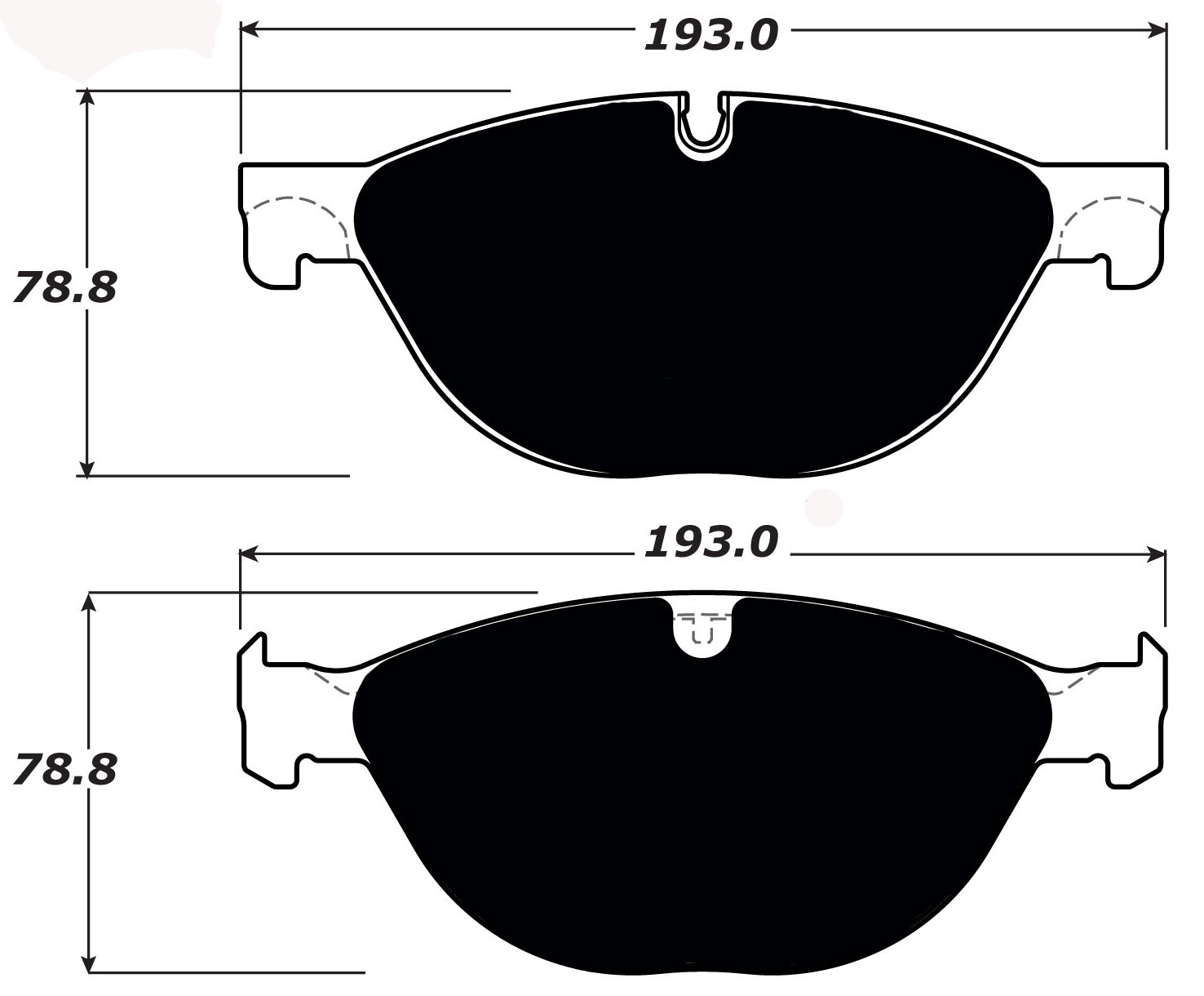 Porterfield Brake Pads for 2015 JAGUAR XF/XFR V8