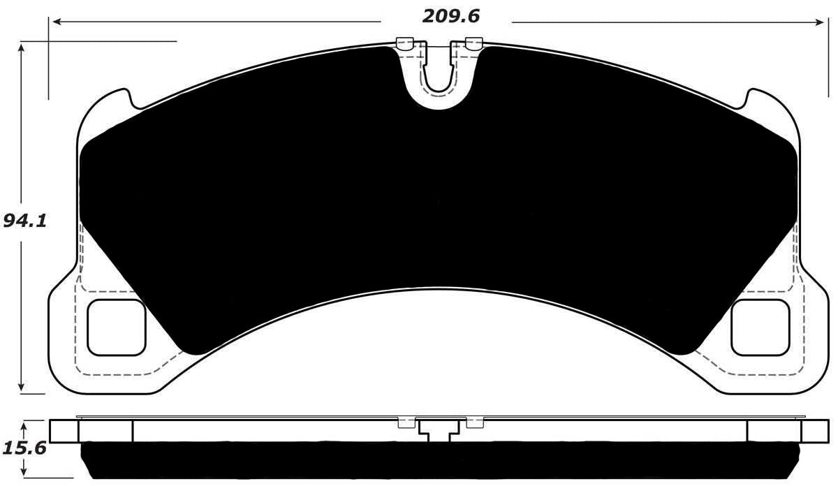 Porterfield Brake Pads for 2015 PORSCHE CAYENNE w/350mm Front Rotor