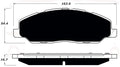 Porterfield Brake Pads for 2014 FORD MUSTANG GT V8