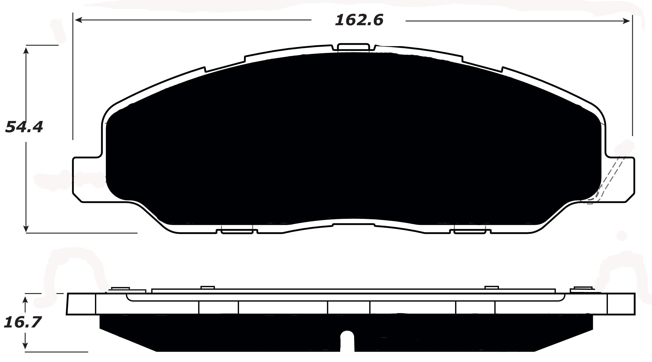 Porterfield Brake Pads for 2014 FORD MUSTANG V6