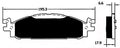 Porterfield Brake Pads for 2015 FORD TAURUS