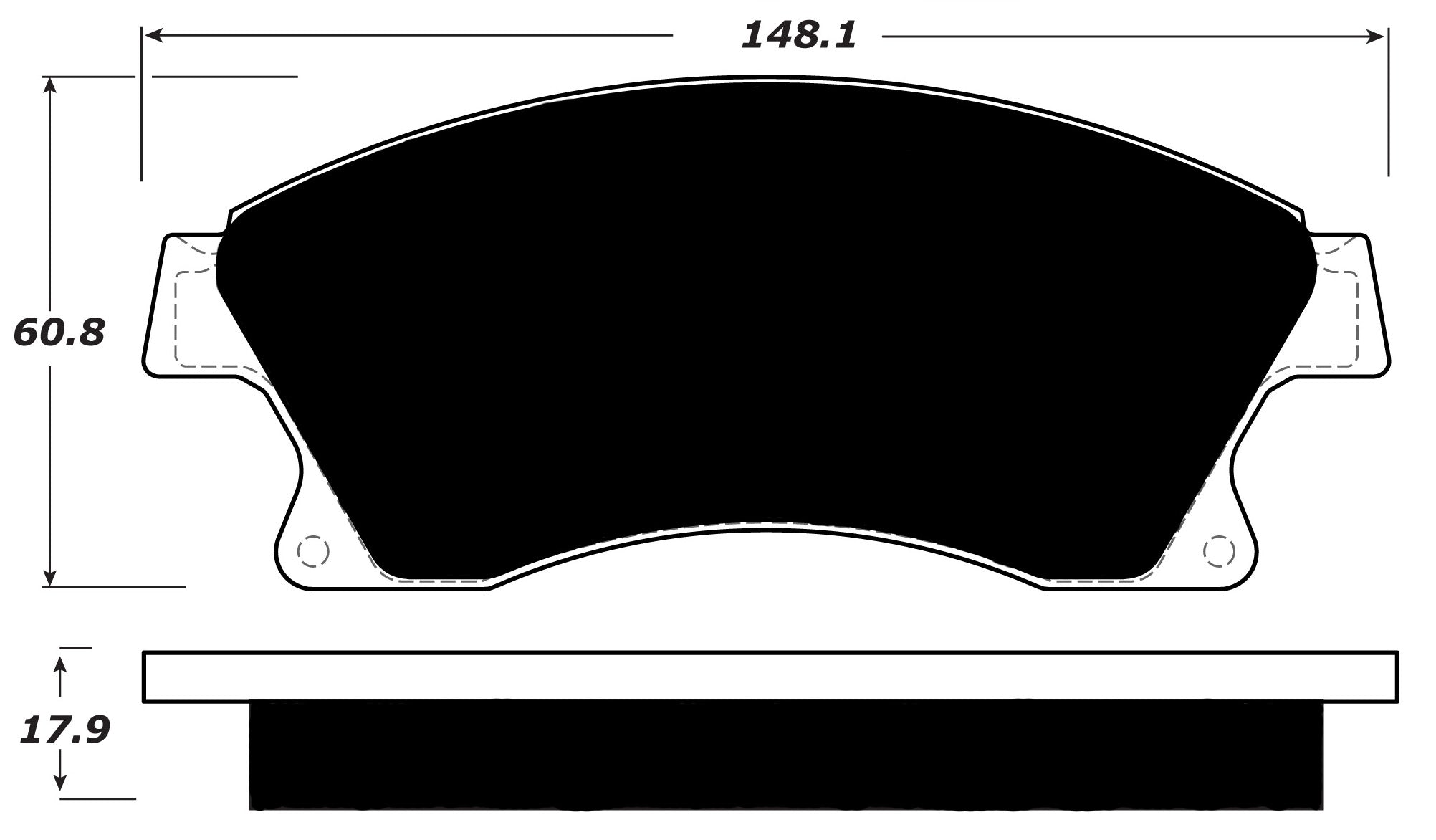Porterfield Brake Pads for 2016 CHEVROLET SONIC