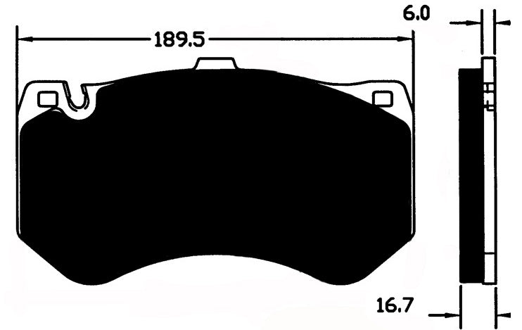 Porterfield Brake Pads for 2014 MERCEDES-BENZ SLS  w/Ceramic Discs