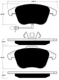 Porterfield Brake Pads for 2015 AUDI Allroad - w/314mm Front Disc