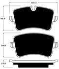 Porterfield Brake Pads for 2018 AUDI A6 Quattro - 2.0T w/TWR Caliper