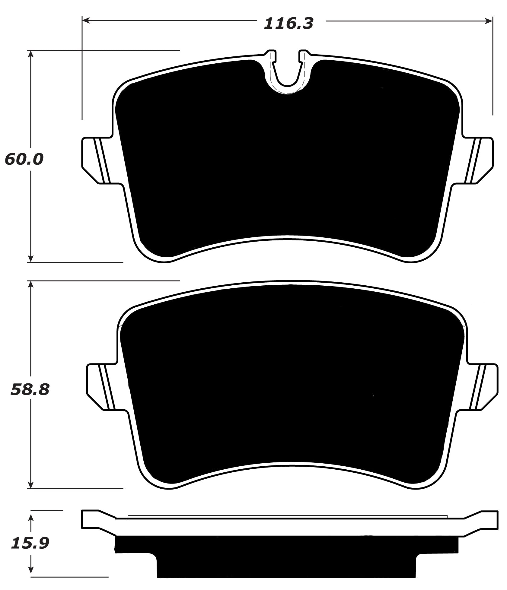 Porterfield Brake Pads for 2018 AUDI A6 Quattro - 2.0T w/TWR Caliper