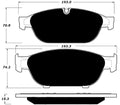 Porterfield Brake Pads for 2019 AUDI A6 3.0T