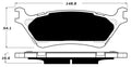 Porterfield Brake Pads for 2015 FORD F150 4WD W/MANUAL PB