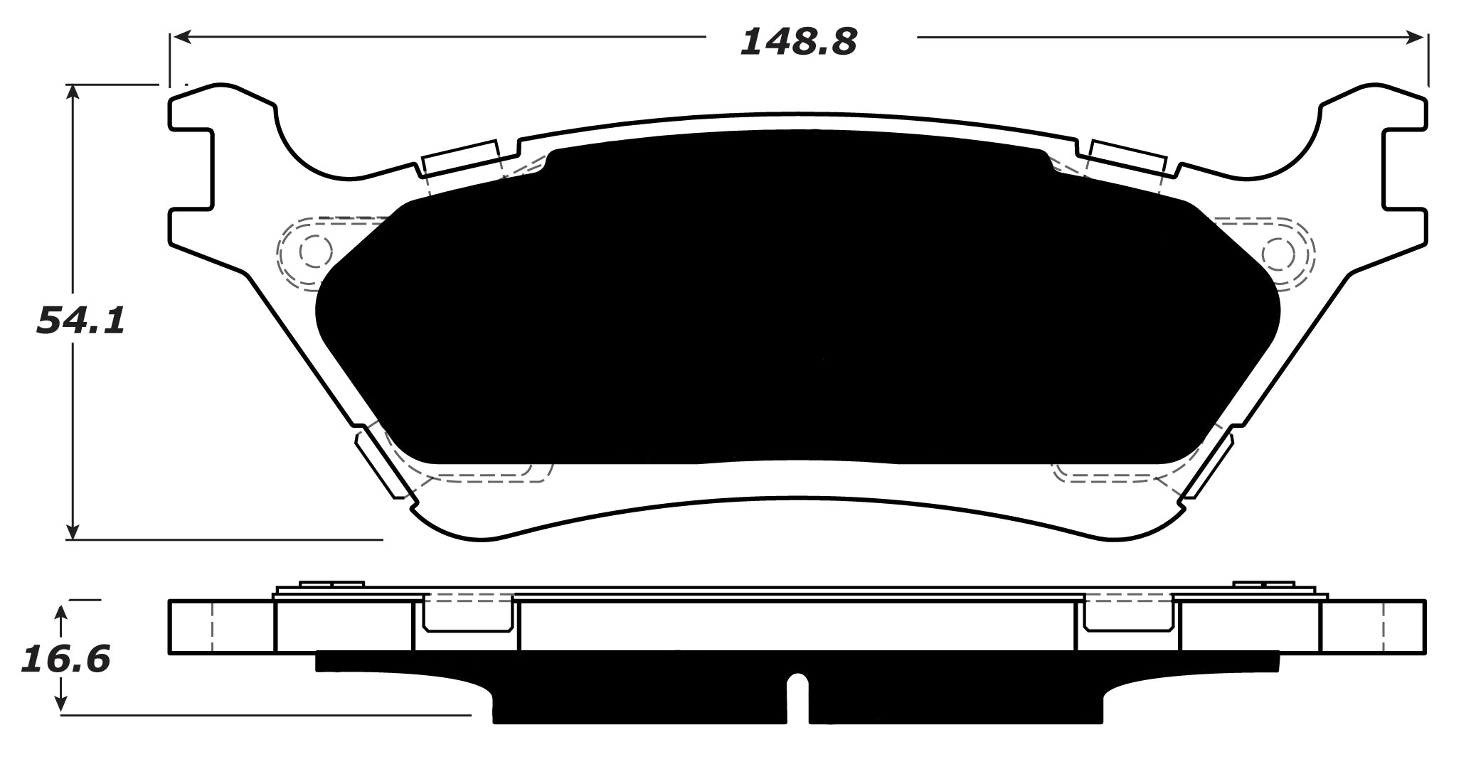 Porterfield Brake Pads for 2015 FORD F150 4WD W/MANUAL PB