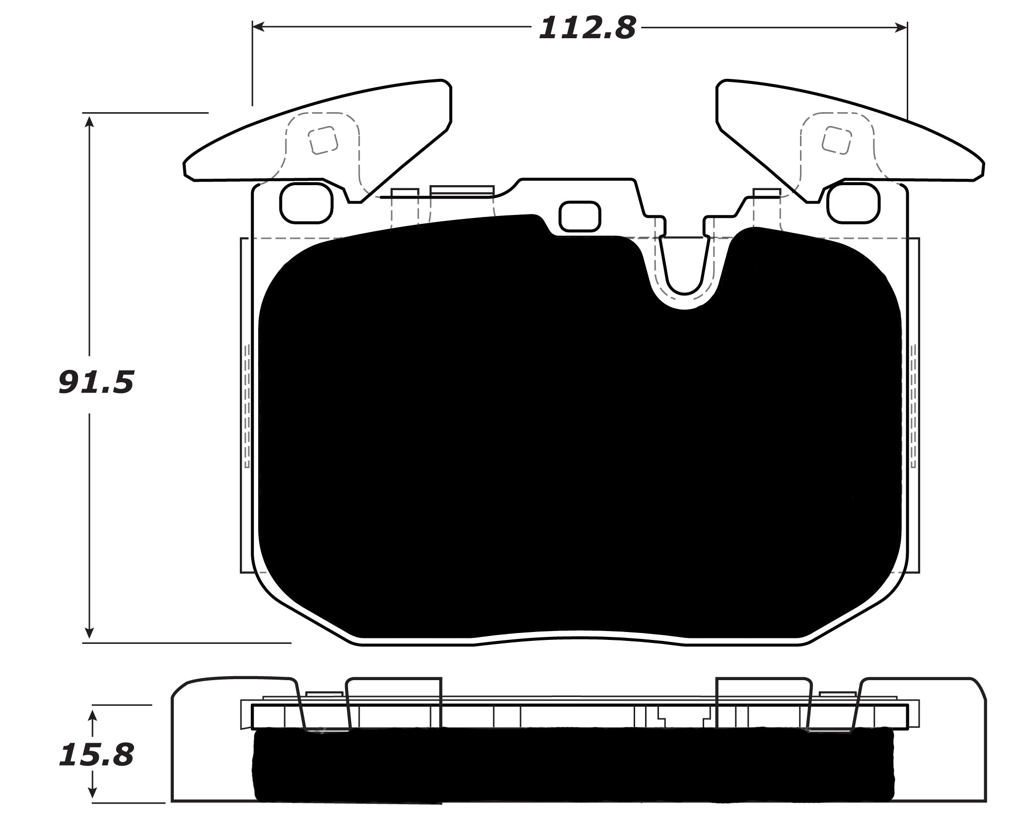 Porterfield Brake Pads for 2016 BMW 335 Sedan M Sport Brakes