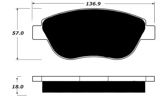 Porterfield Brake Pads for 2014 FIAT 500 Turbo